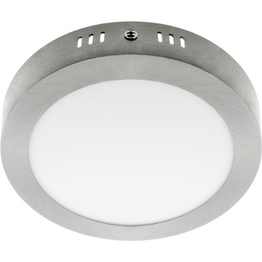 Plafond ESCUDO round 1x12W LED 672lm 6000K 120° H.3,5xD.17cm Satin Nickel