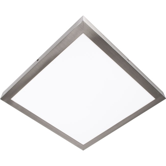 Plafond PESETA quadrado 40x40 1x28W LED 1960lm 4000K 120° C.40xL.40xAlt.4cm níquel