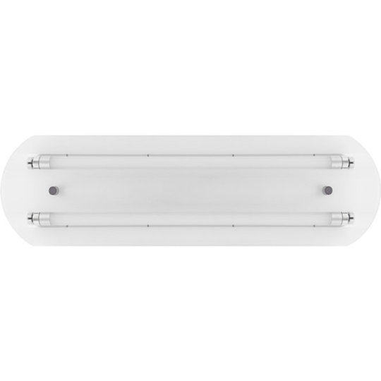 Plafón Jadeíte 2xG13 T8 LED 60cm L.70xAn.22xAl.6cm Blanco