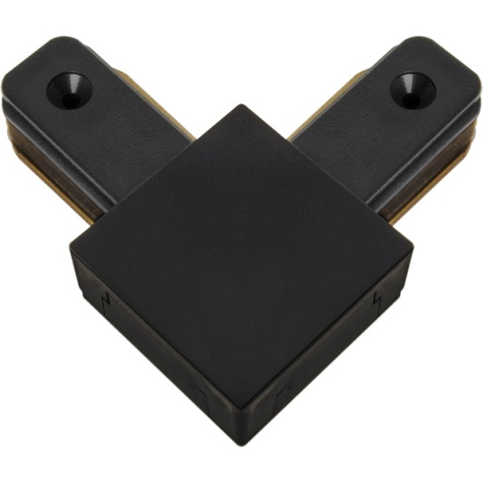 Conector "L" para calha ADONIS (2 condutores) em preto