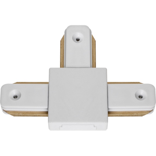 Conector "T" para calha ADONIS (2 condutores) em alumínio branco