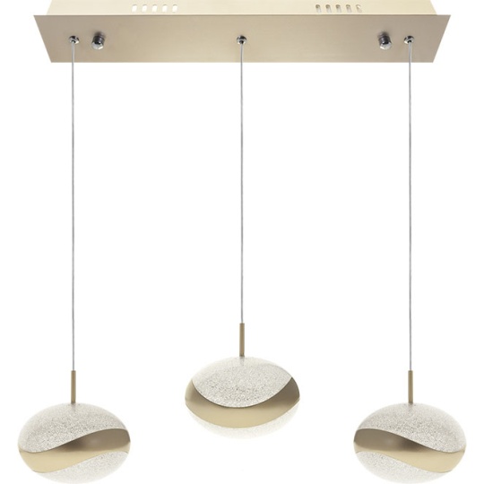 Lámpara de Techo PLANETT 3x8W LED 1800lm 3300K L.48xAn.8xAl.Reg.cm Champanhe