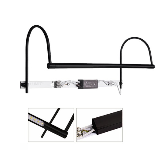 Wall Lamp VHILS 1x5W LED 500lm 2700K L.47xW.15xH.18cm Black