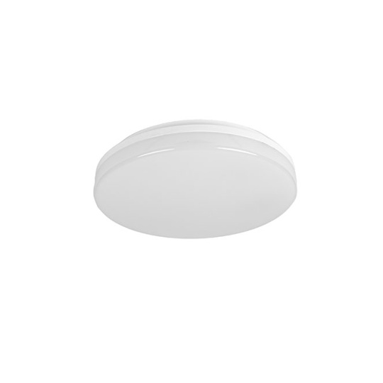Plafond MEDINA pequeno IP54 1x18W LED 1440lm 4000K Alt.5,5xD.23cm branco