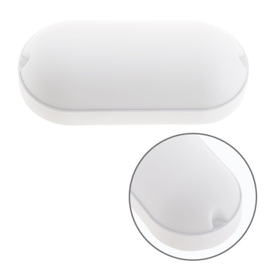 Aplique KASAI IP65 1x18W LED 1260lm 3000K C.21xL.9,5xAlt.5,2cm branco