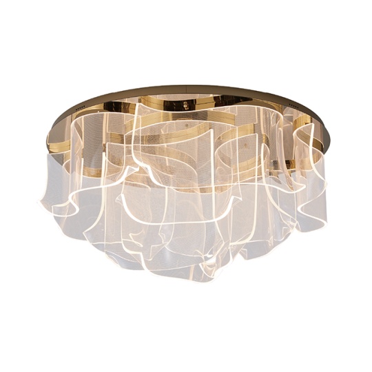 Plafón CLAIRE CCT LED 150W 6750lm 2700K/4000K/6000K D.150cm Dorado