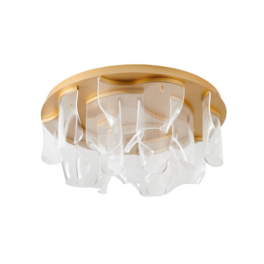 Plafond CLAIRE 160W LED Alt.32.xD.70cm dourado