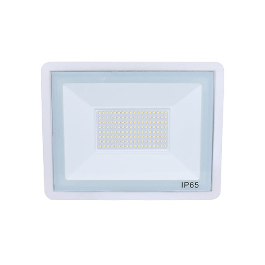 Projector TUMUT IP65 100W LED 8500lm 6400K 120°C.27,1xL.3,5xAlt.21,0cm branco