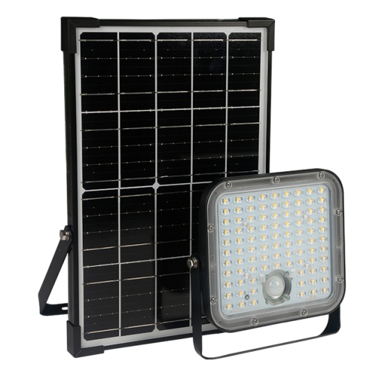 Projector solar LEGRAND IP66 1x30W LED 4800lm 6500K C.19,97xL.4,9xAlt.18,99cm preto