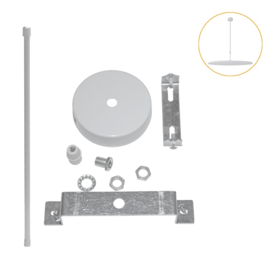 Set of accessories for 38cm CAMUS panel suspension with rigid tube