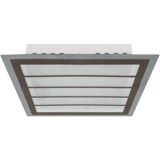 Plafond DRESDEN Quadrado 24W LED 3000K Castanho/Cromado
