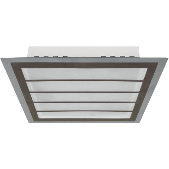 Plafond DRESDEN Quadrado 24W LED 3000K Castanho/Cromado