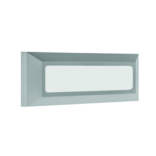 Aplique EIRIZ IP65 1x4W LED 300lm 4000K C.23xL.2,5xAlt.8cm ABS+PC cinzento