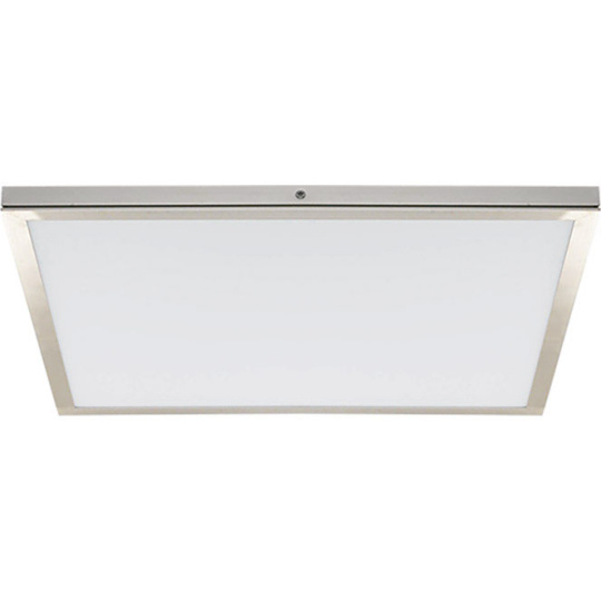 Surface Mounted Panel TOLSTOI 50x50 1x48W LED 3840lm 3000K 120° L.50xW.50xH.2,3cm Satin Nickel