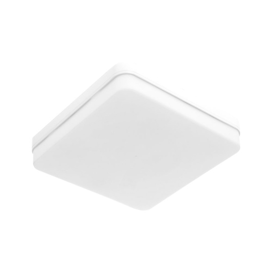 Plafond BISMUTO quadrado 1x18W LED 1620lm 6500K C.15xL.15xAlt.3,5cm branco
