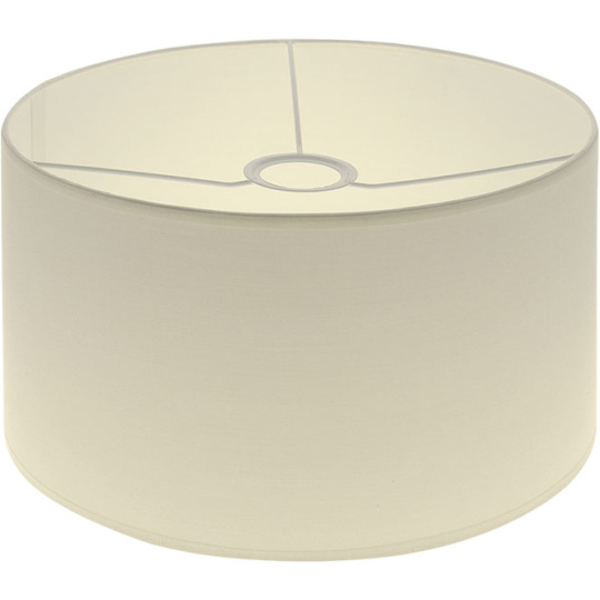 Lampshade CIPRIOTA round fabric PVC8886 with fitting E27 H.17xD.30cm Natural (Raw)