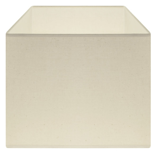 Lampshade CIPRIOTA square fabric PVC8886 with fitting E27 L.30xW.30xH.22cm Natural (Raw)