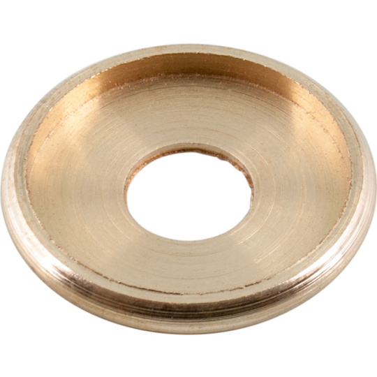 Brass tubecover D.25xAlt.3,5cm, D.interior=20mm, thread M10