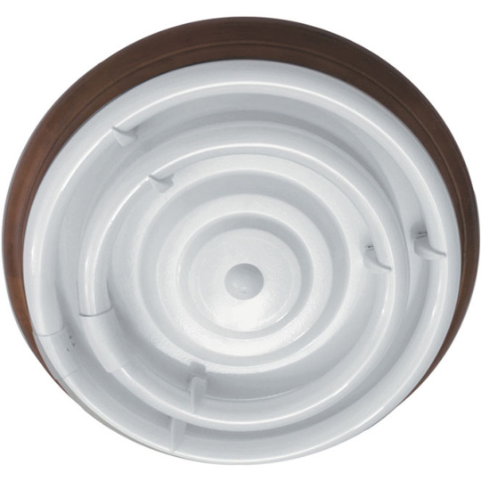 Plafón CIRCE redondo 1xG10q T9 circ.+1x40WG10q (T9 circ.) Al.9xD.46cm Marron/Noguei