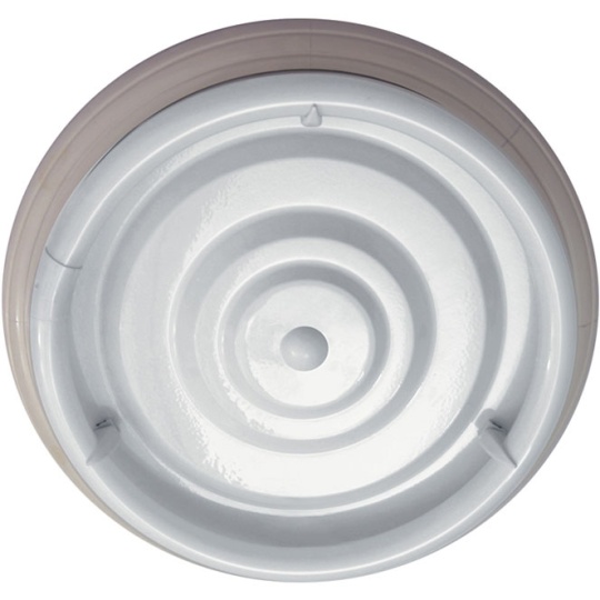 Plafond CIRCE redondo 1xG10q T9 circ. Alt.9xD.46cm branco
