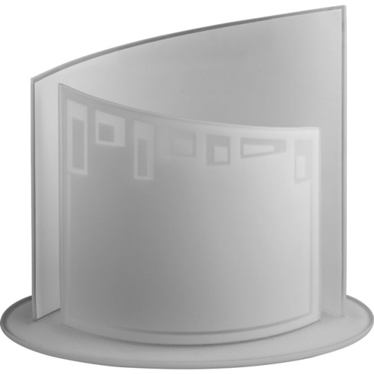 Candeeiro de mesa OURIQUE 1xE14 C.26xL.13,5xAlt.22cm vidro branco