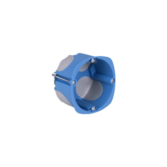 Recessed low-profile box for drywall H4xD6.8mm IP40, halogen-free, 4 glands (2x20/16+2x25/20), 960°