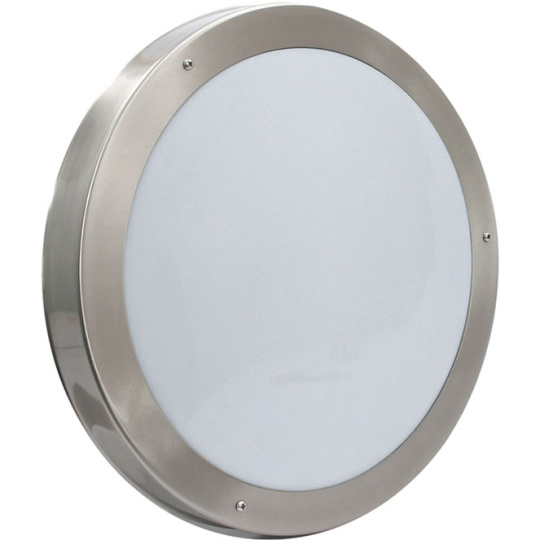 Plafond DOURO redondo IP44 2xE27 Alt.6,5xD.34cm Inox