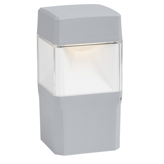 Pillar ELISA 1xGX53 10W CCT (3colors) switch IP55 L.12,6xW.12,6xH.25cm grey resin