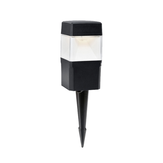 Spike Luminaire ELISA 1xGX53 10W CCT (3colors) switch IP55 L.12,6xW.12,6xH.42,5cm black resin