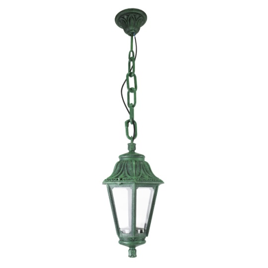 Pendant light ANNA 1xE27 IP55 H.80xD.22cm green resin