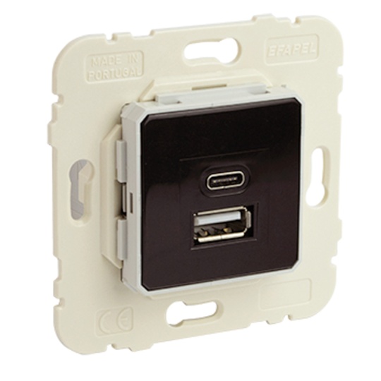 Doble Cargador USB Tipo A + Tipo C