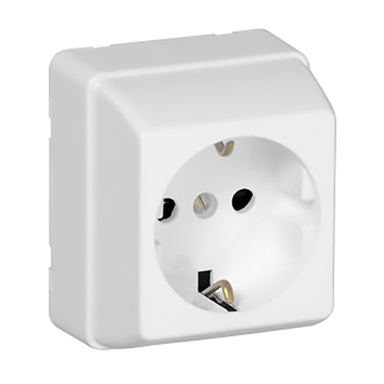 Earth Socket (Schuko Type) 3700 16A 250Vac in white