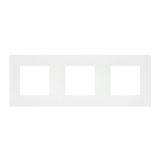 Espelho triplo QUADRA 45 branco