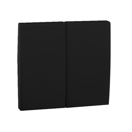 Tecla Doble APOLO5000 en negro mate