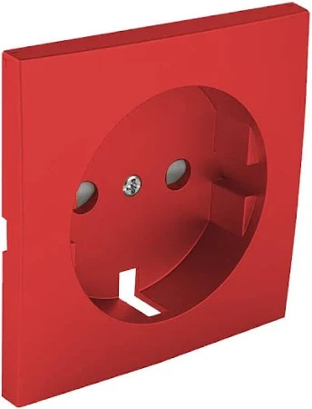 Tapa con Protección APOLO5000 para Base Schuko en rojo