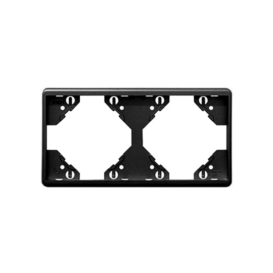 Espelho duplo horizontal APOLO5000 preto mate
