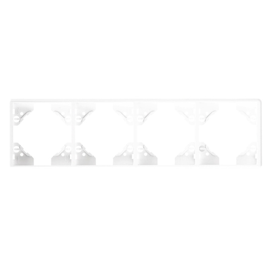 Four-Gang Vertical Frame, in white