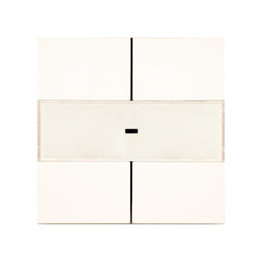 Tecla para botão de pressão quádruplo MBT marfim (tecla quádrupla)