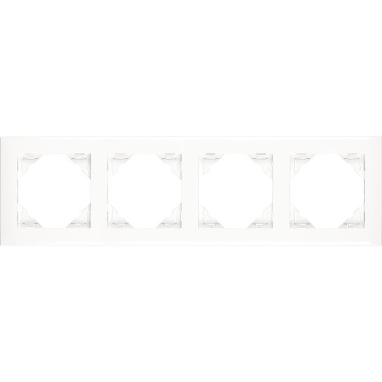 Four-Gang Frame LOGUS90 in white