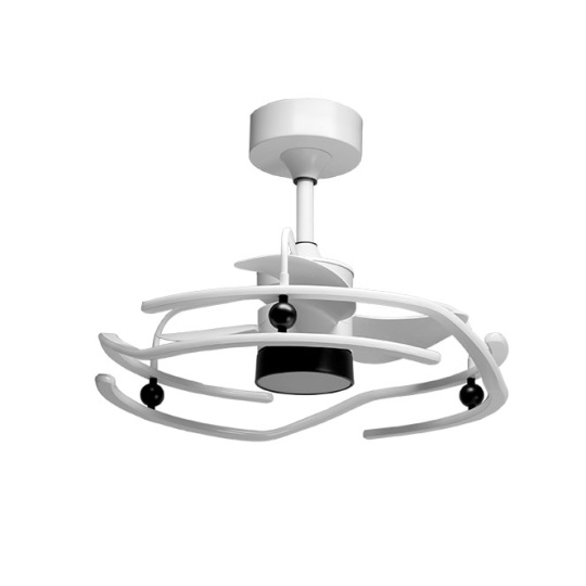 Ceiling fan ALISON white 3 blades 125W+125W LED 3000|4000|6000K H.50xD.63cm