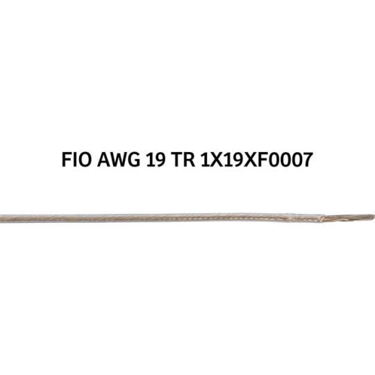Wire AWG19 silicone transparent