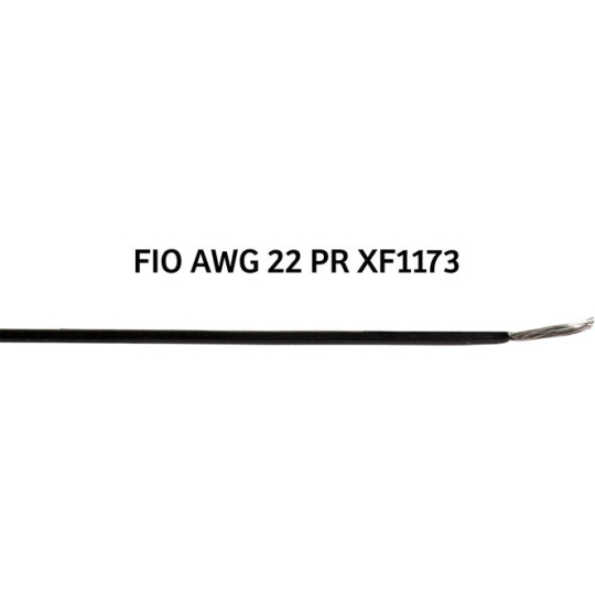 Wire AWG22 silicone black