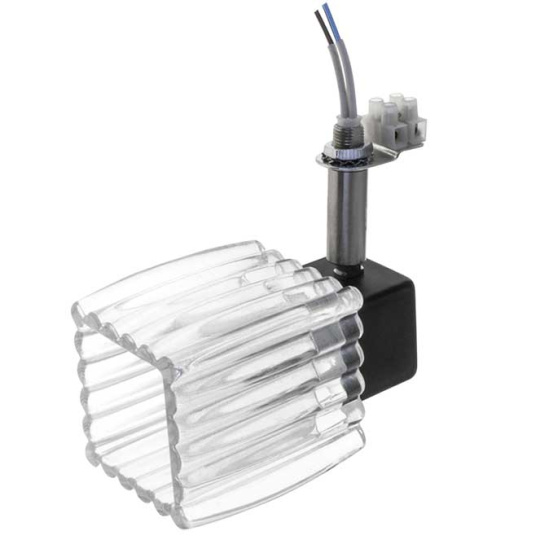 DIOGO wengue/chrome spotlight 1xG9 for use in lamps