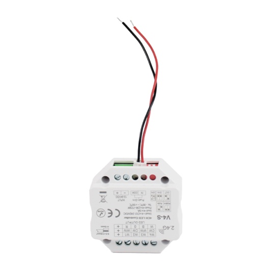 Controlador RF 4 canais 3A/canal para fitas LED RGB/RGBW/CCT