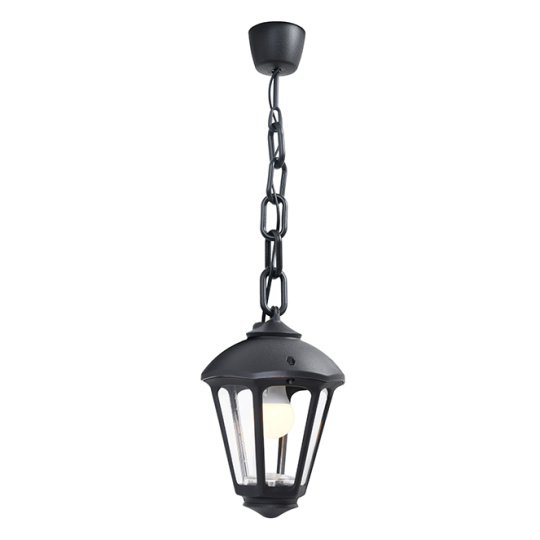 Colgante GIAMPY 1xE27 IP55 L.21xAn.21xAl.75cm resina negra