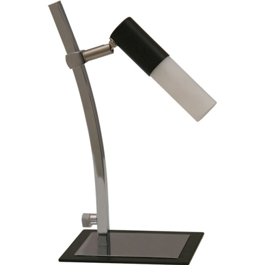 Table Lamp BRUNO 1xGU10 L.12xW.20xH.29cm Wengue/Chrome