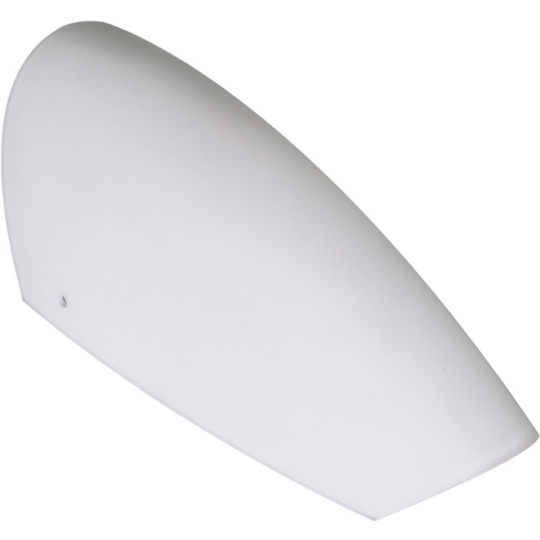 White glass OPALINO, with 2 holes, W.12xL.12xH.30cm, for wall lamps