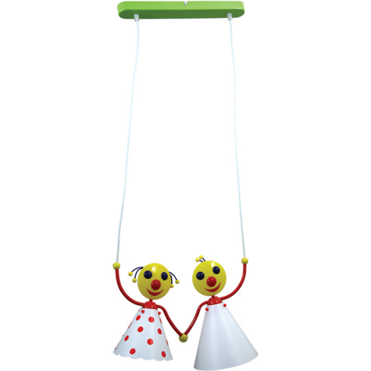 Pendant Light SMILE 2xE14 L.40xW.17,5xH.Reg.cm Multicolors