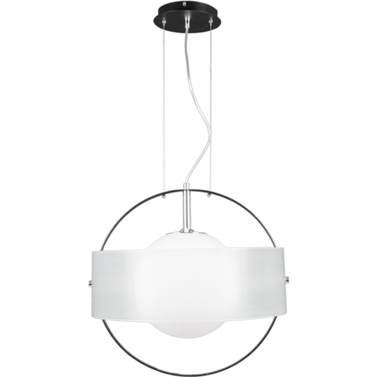 Suspensão ORB 1xE27 Alt.Reg.xD.47cm branco