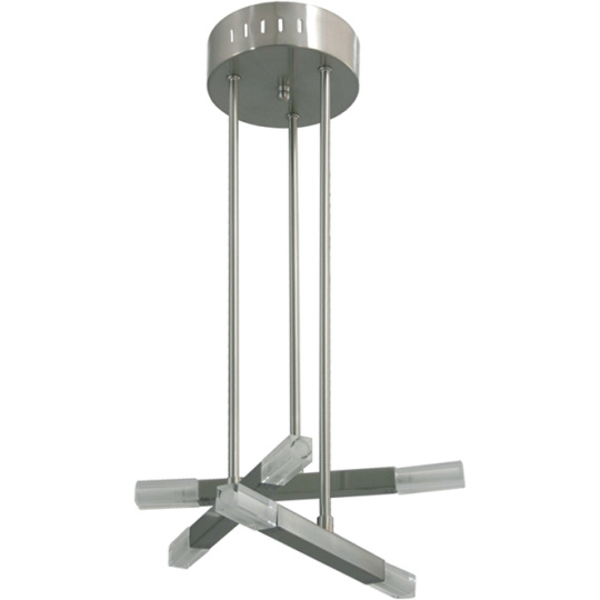 Candeeiro de tecto DORA redondo 6xG4 12V Alt.53xD.30cm Níquel